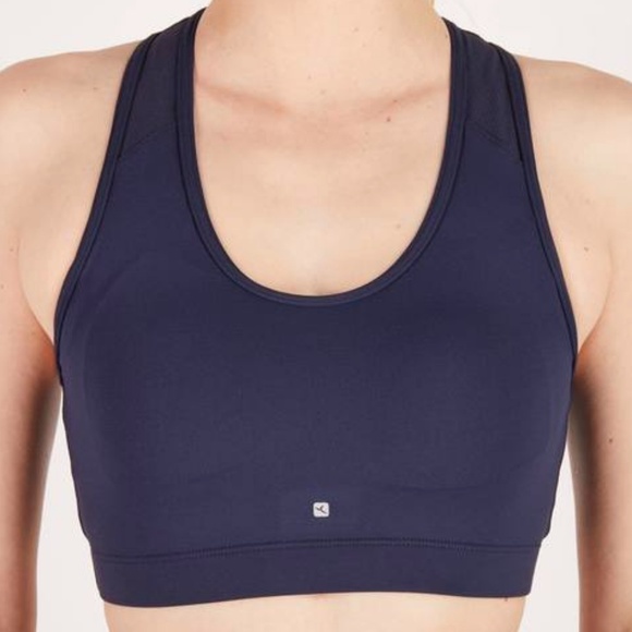 Woman cardio Fitness Bra Blue - Picture 4 of 5